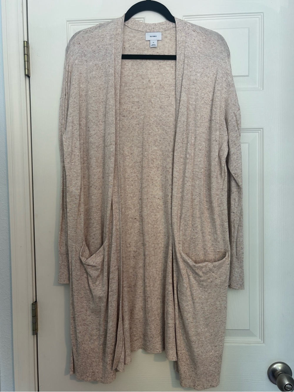 Old Navy Open-Front Longline Cardigan – Heather Beige